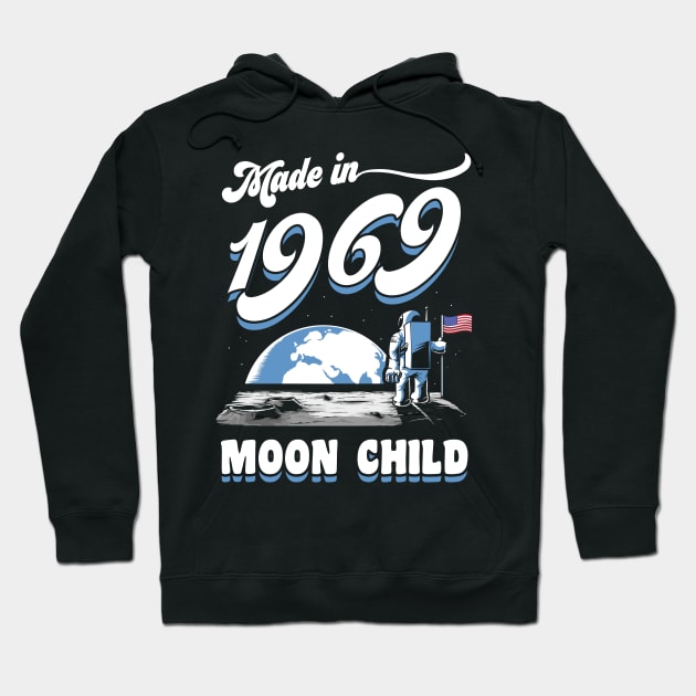 Made in 1969 Moon Child Hoodie by KsuAnn